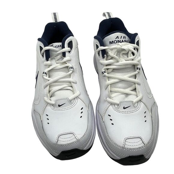 Nike Sneakers Air Monarch IV Mens Athletic Shoes Size 9 White Navy Silver NEW main image 13